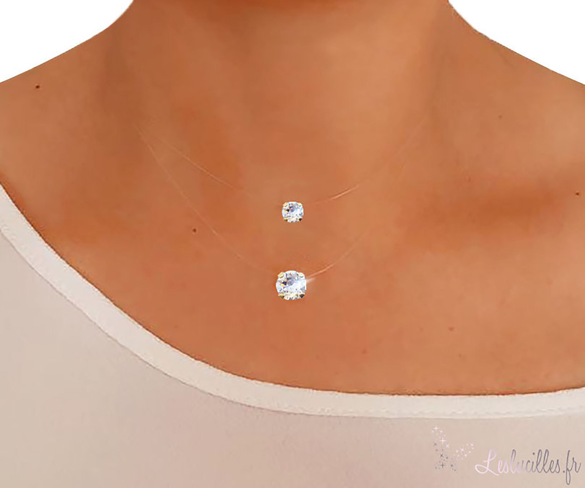 Invisible Necklace Gold Plated and 
