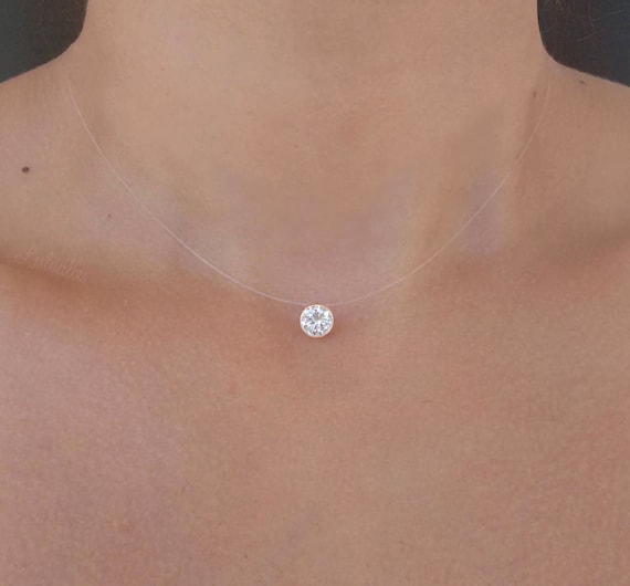 Transparent Zircon Invisible Necklace – Lubdub