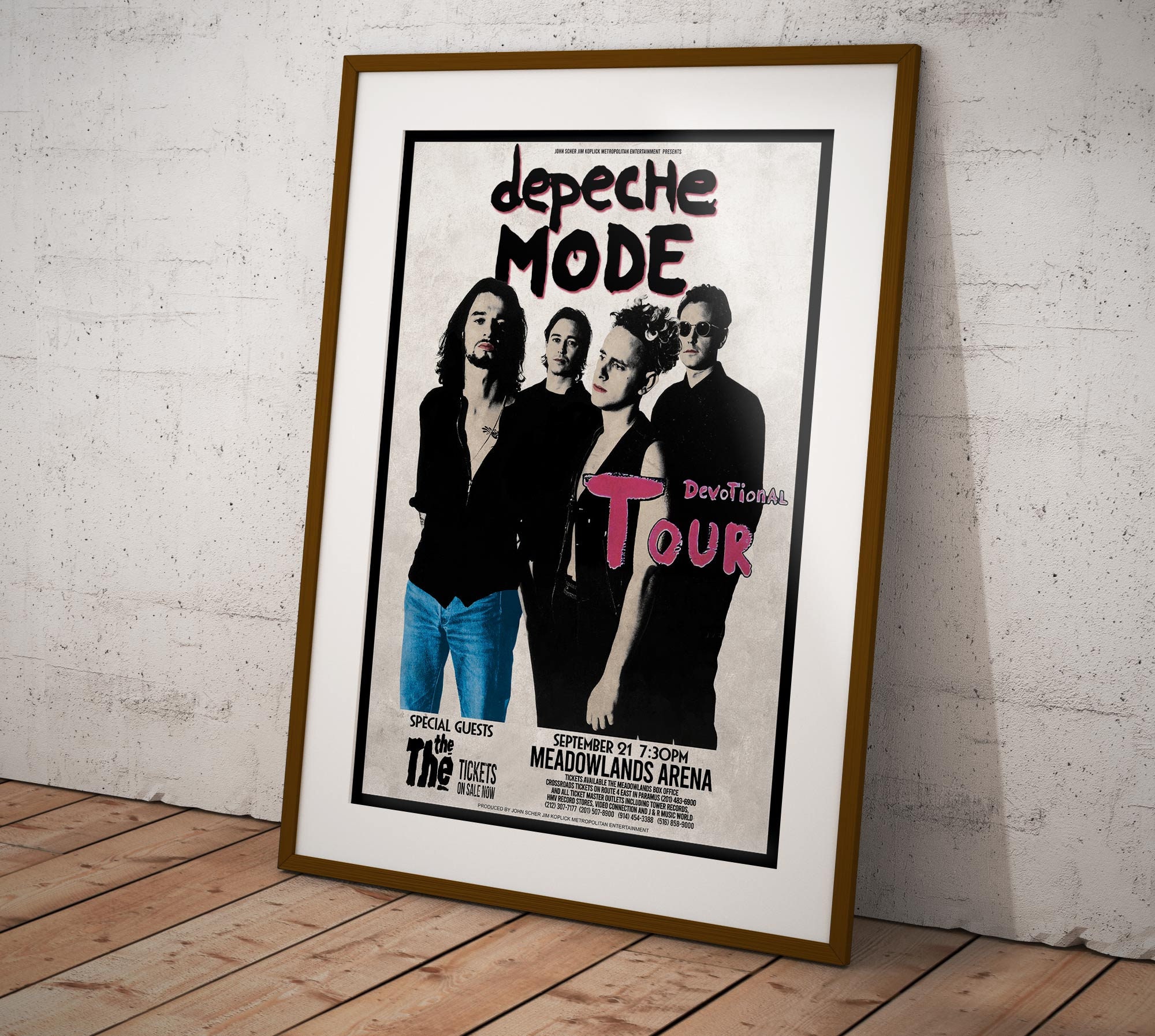 Depeche Mode Devotional Tour Concert New Jersey Poster sold by Divyansh Gupta SKU 24076912