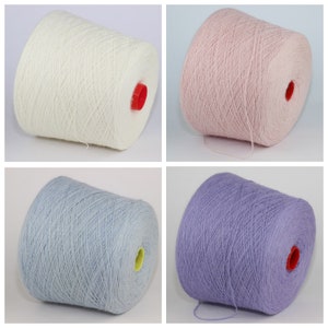 Angora/merino yarn on cone, hand knitting, machine knitting, rabbit angora, 800g