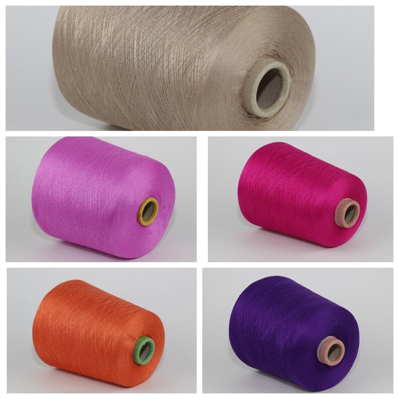 100 Silk Yarn on Cone Hand Knitting Machine Knitting per Etsy