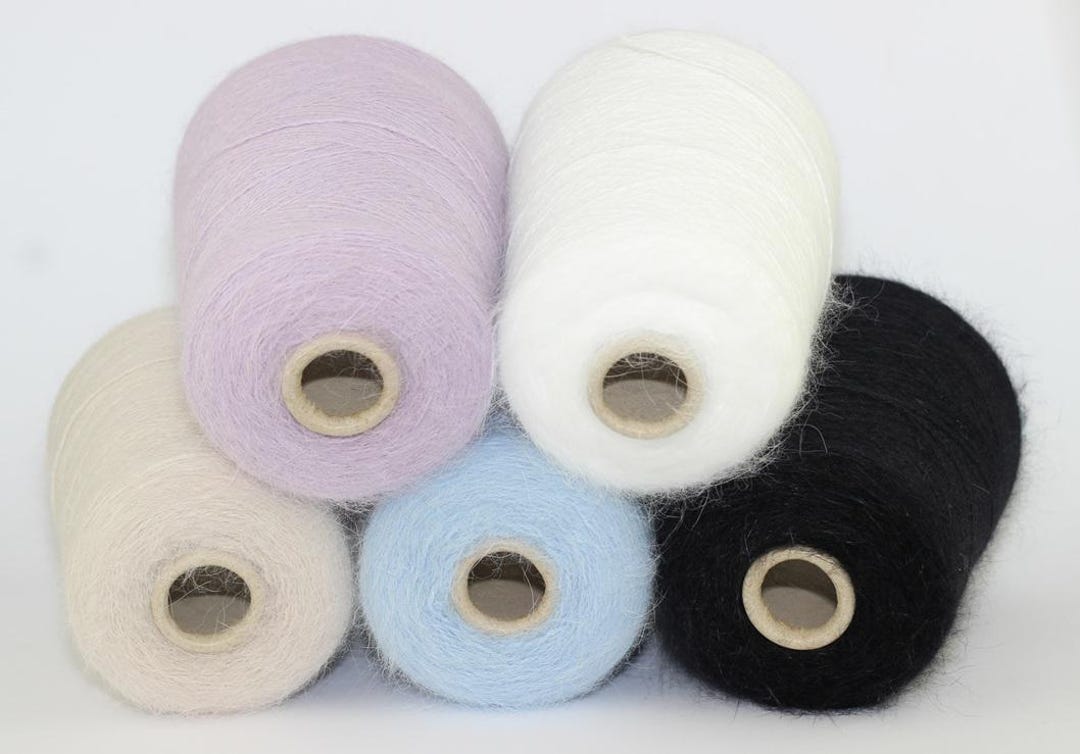 Angora Yarn on Cone, Hand Knitting, Machine Knitting, Rabbit Angora ...