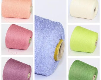 Silk/cashmere yarn on cone, hand knitting, machine knitting, per 100 g