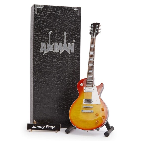 Jimmy Page led Zeppelin Réplica de guitarra en miniatura | Etsy México