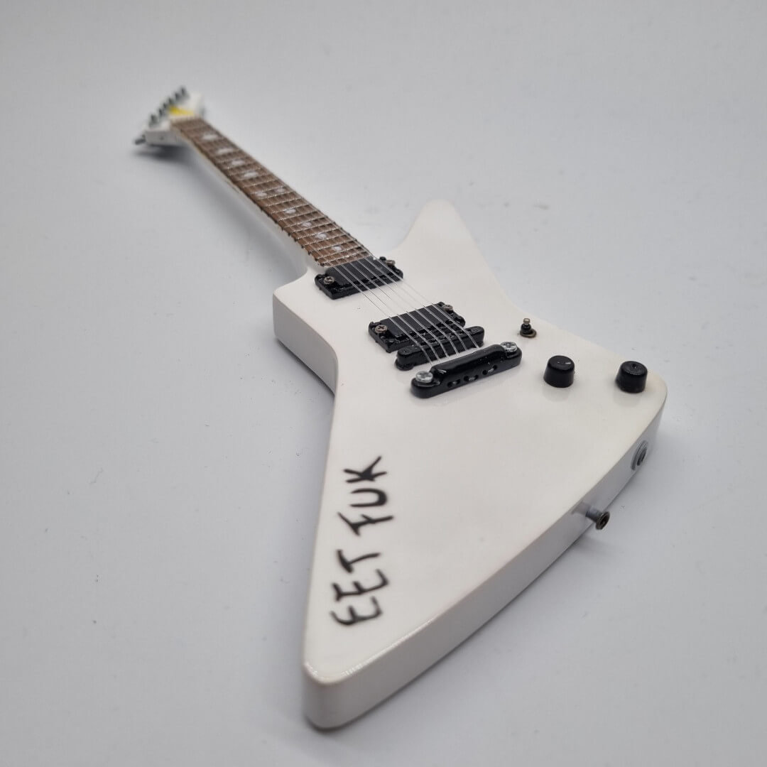 James Hetfield Metallica 1987 Mx2 Eet Miniature Guitar Etsy