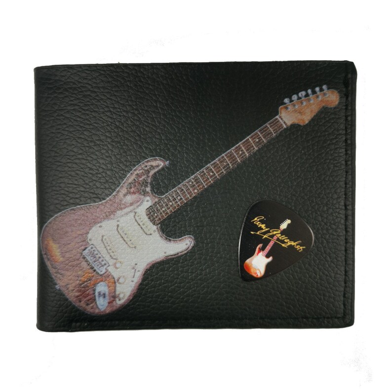 Rory Gallagher Wallet Gift Box Vegan Leather Original Artwork Plectrum Holder