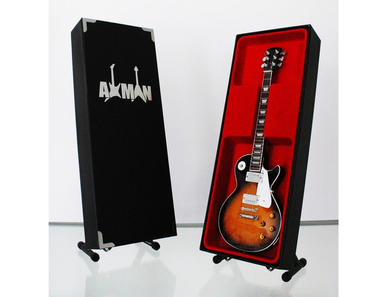 Miniature Guitar JIMMY PAGE with free stand Double Neck Led Zeppelin Miniatures Collectables Art Miniature Guitar JIMMY PAGE with free stand Double Neck Led Zeppelin Miniatures Collectables Art