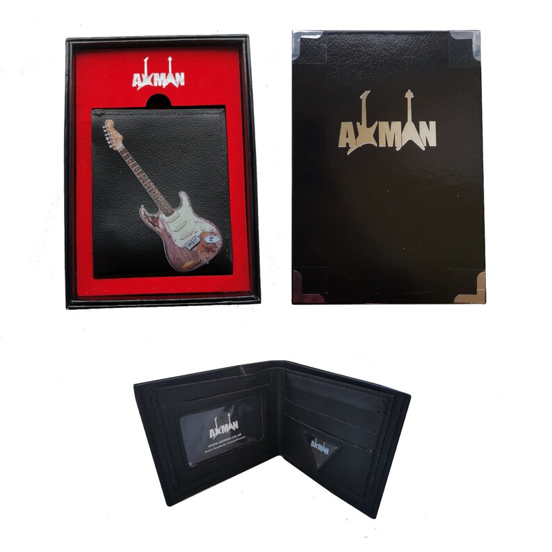 Rory Gallagher Wallet Gift Box Vegan Leather Original Artwork Plectrum Holder