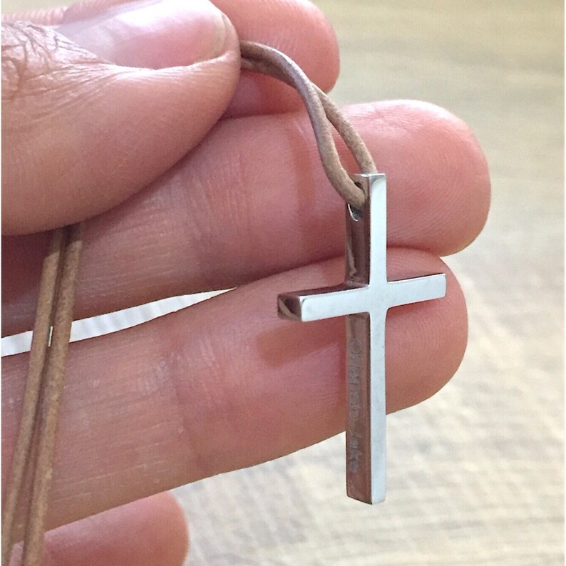 14K Gold Baptism Cross Christening White Gold Cross Necklace Etsy