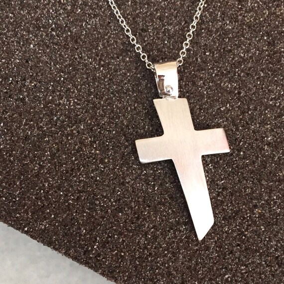 Sterling Silver Themed Jewelry Pendants /& Charms Solid 20 mm 25 mm Polished Matte Finish Holy Communion Pendant