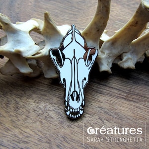 Willie The Wolf - Enamel Pin - Wolf Skull