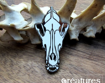 Willie The Wolf - Enamel Pin - Wolf Skull