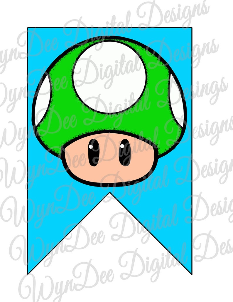 Mario Printable Banner Print At Home Party Banner Etsy