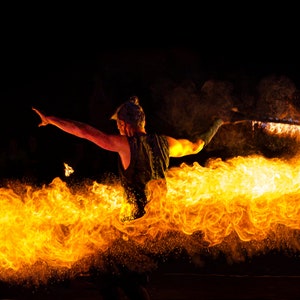 Lycopodium Fire Sword: Professional Performance Prop