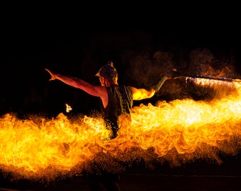 Lycopodium Fire Sword: Professional Performance Prop
