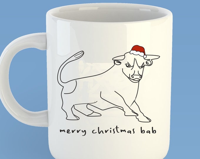Merry Christmas Bab - Bullring Bull brummie/birmingham mug