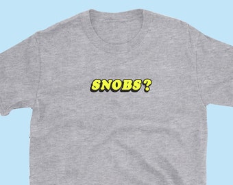 SNOBS printed t-shirt/white/black/blue/grey/pink/navy