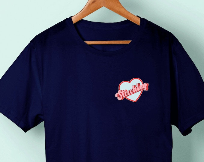 LOVE STIRCHLEY pocket printed t-shirt/white/black/blue/grey/pink/navy