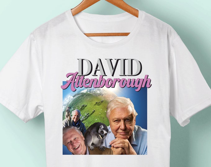 David Attenborough Legend Unisex White T-shirt