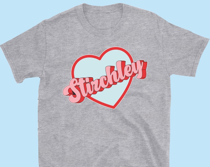 LOVE STIRCHLEY printed t-shirt/white/black/blue/grey/pink/navy