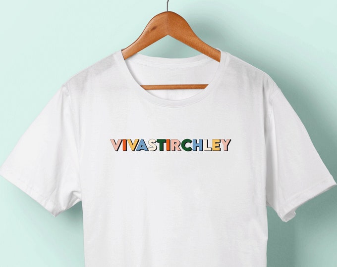 VIVASTIRCHLEY printed t-shirt/white/black/blue/grey/pink/navy