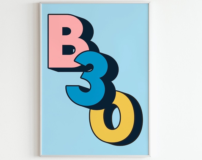 B30 Stirchley brummie/birmingham wall print/art