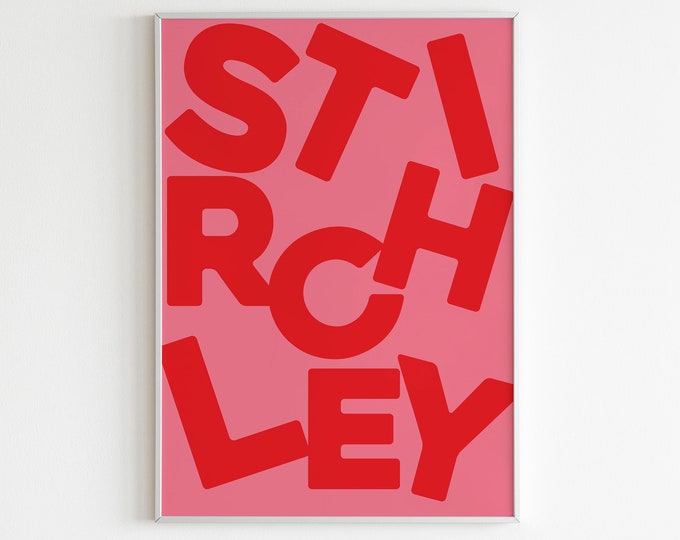 Stirchley Birmingham wall print/art