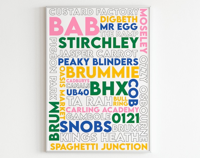 All things brummie/birmingham wall print/art