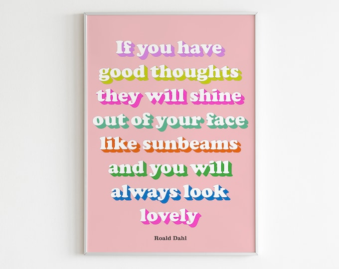 Roald Dahl The Twits Quote Wall Art