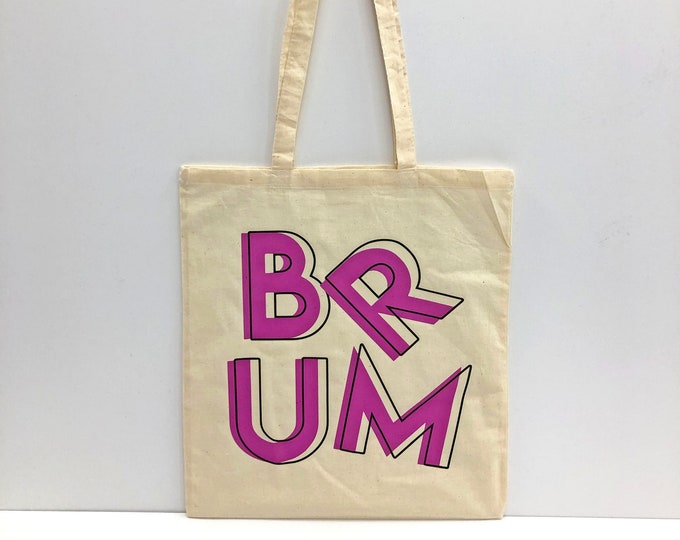BRUM/Brummie Birmingham Canvas Tote Bag