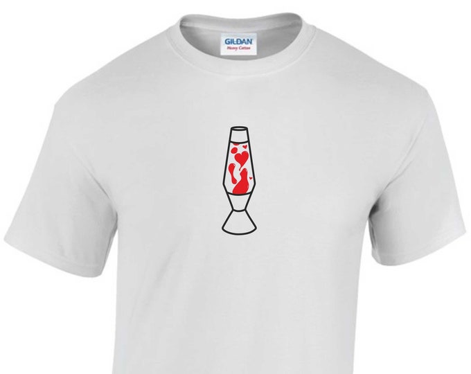 Love Lava Lamp Printed T-shirt - Valentines Gift