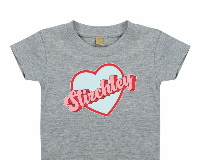 Baby/Kids LOVE STIRCHLEY tshirt grey/pink/blue/white/black
