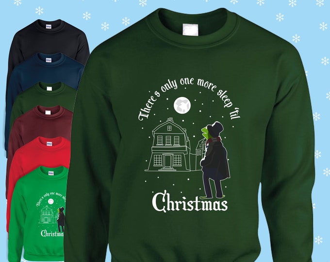 Muppets christmas carol inspired jumper there's only one more sleep adults and childrens