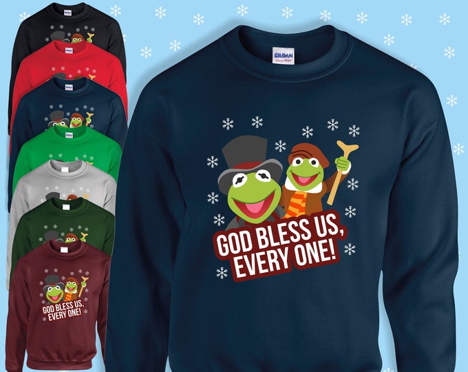 God Bless Us Everyone! Inspired By A Muppet's Christmas Carol, Christmas Jumper