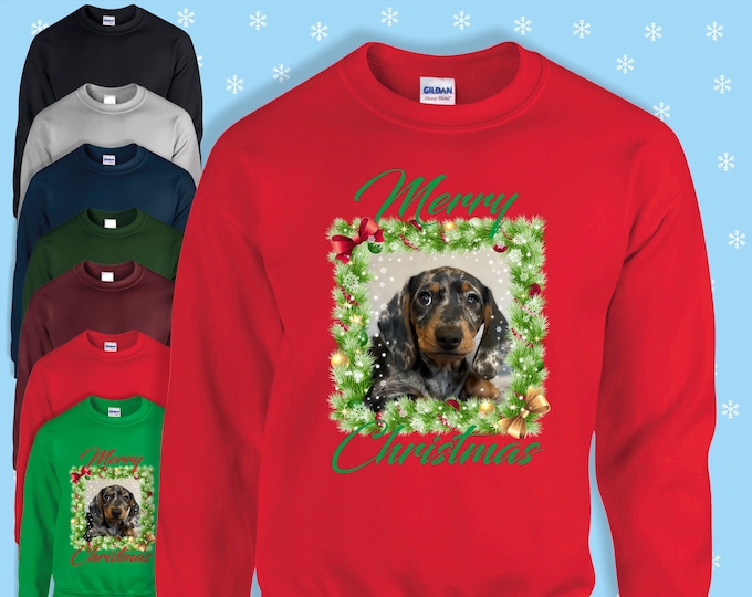 Personalised photo pet christmas jumper dog/cat custom