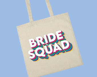 Bride Squad hen party/night/holiday printed tote bag