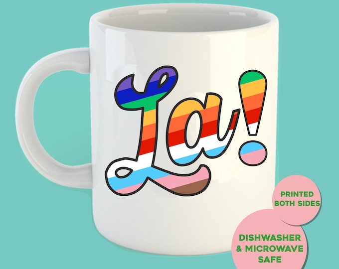 It's a Sin - La! Pride Rainbow Print Mug