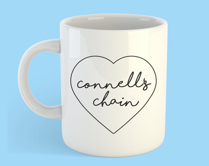 Normal People Sally Rooney Connell's Chain Love Heart Mug