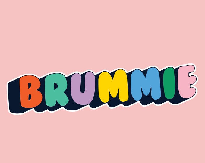 Rainbow brummie/birmingham vinyl sticker