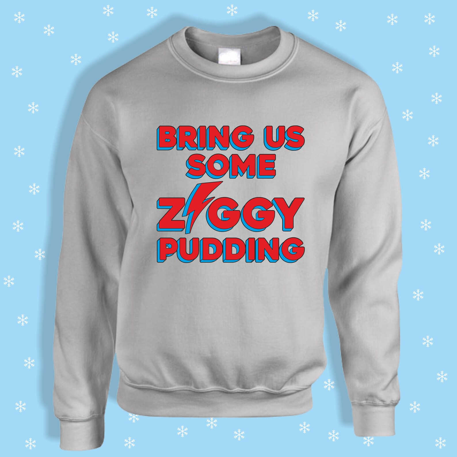 Bring Us Some Ziggy Pudding David Bowie Jumper/sweatshirt Etsy UK
