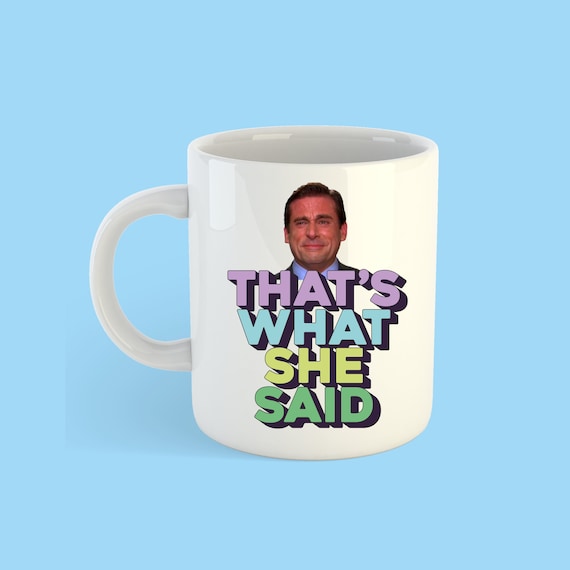 „Weltbester Chef“ Tasse – The Office Design, „That‘s What She Said“, 330 Ml Keramik, Spülmaschinengeeignet