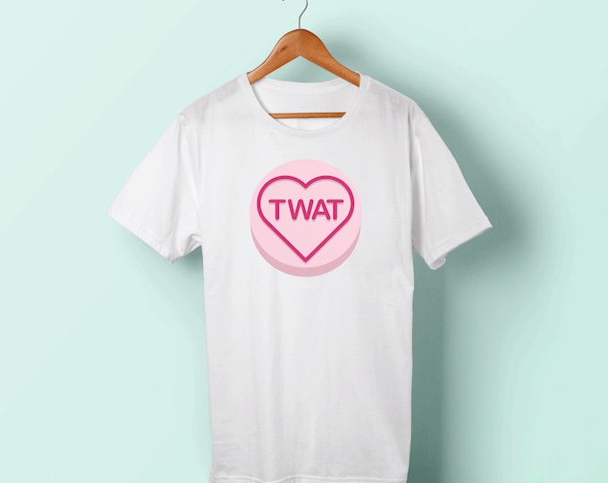 Love hearts twat T-Shirt | unisex | ladies | mens | printed tshirt | tee | graphic | love | gift | funny | sweets