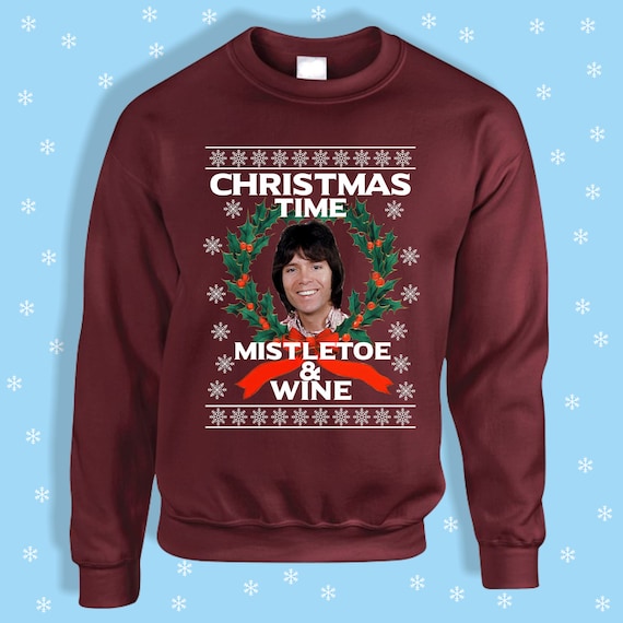 Mistletoe Sweater Adult Red Christmas Jumper Mistletoe Sweater Adult Red Christmas Jumper