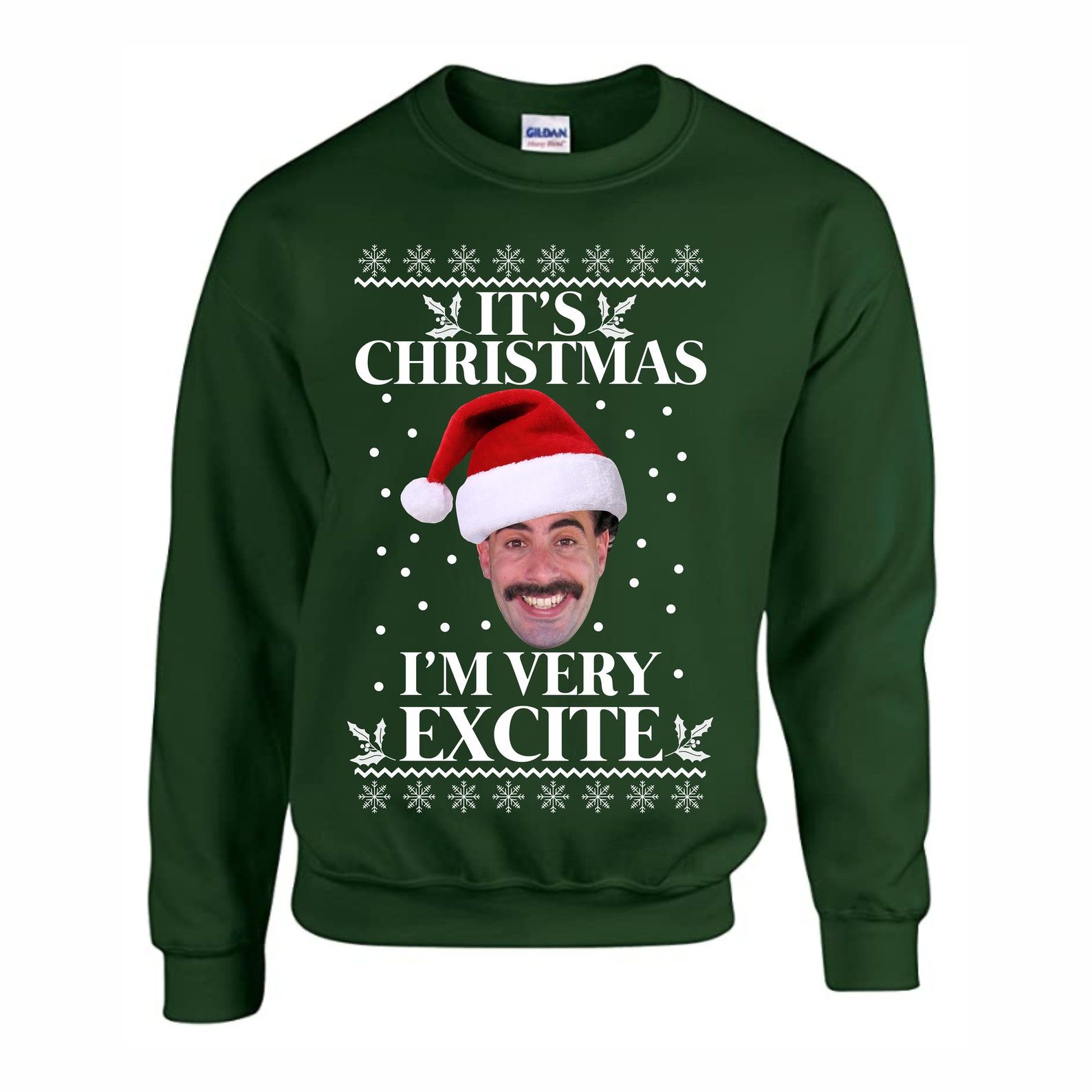 Borat I'm Excite Funny Christmas Jumper/sweatshirt  Etsy UK