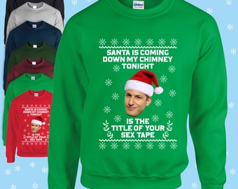 Jake Peralta Brooklyn 99 Title Of Your Sex Tape Christmas jumper/sweatshirt red/navy/black/green/grey/blue