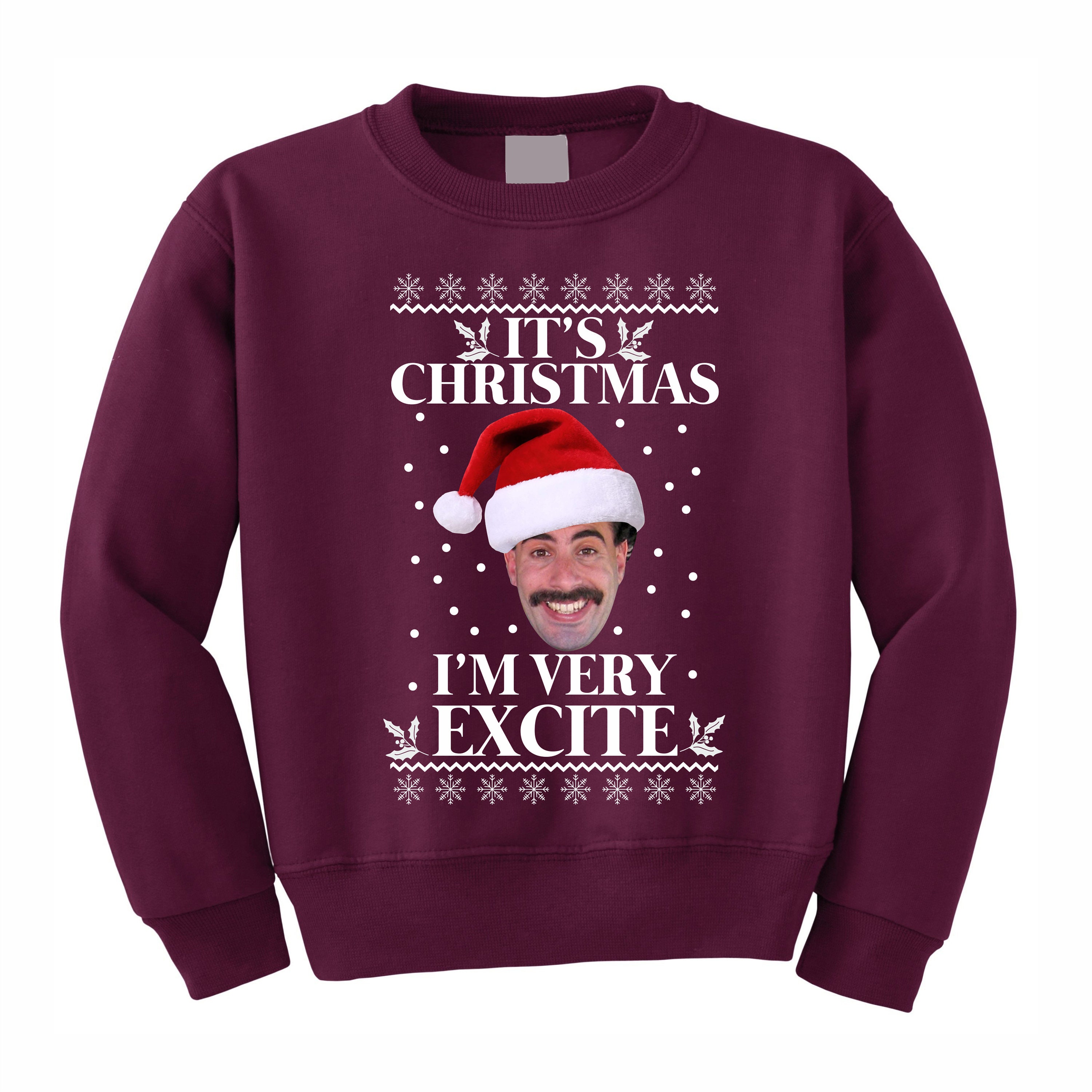 Borat I'm Excite Funny Christmas jumper/sweatshirt  Etsy