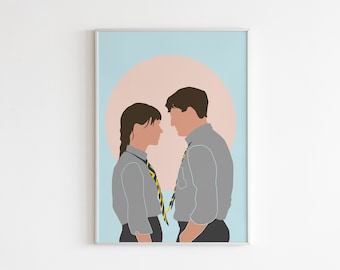 Normal People Sally Rooney BBC Wall Print/Decor/Illustration