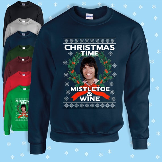 Mistletoe Sweater Adult Red Christmas Jumper Mistletoe Sweater Adult Red Christmas Jumper