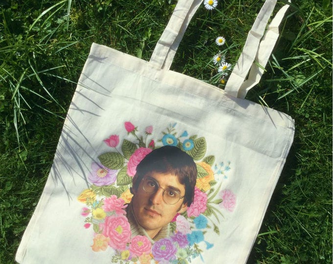 Louis Theroux Floral Tote Bag