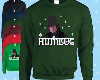 Muppets christmas carol inspired jumper humbug adults and children's